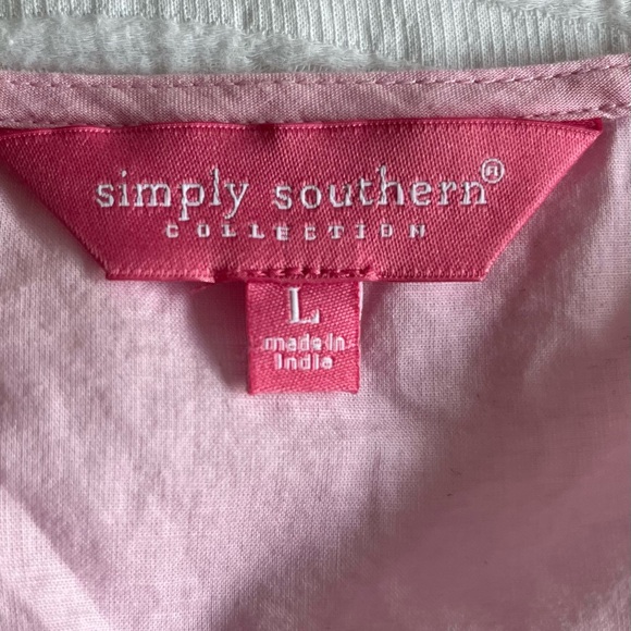 🔴 SALE Simply Southern Pink Sleeveless Top - Size Large - Picture 10 of 11